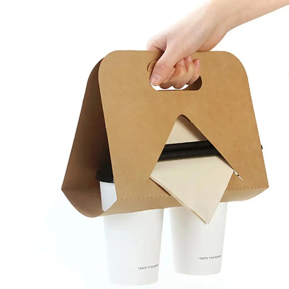 50PCS Disposable Cup Holder Kraft Paper Cup Holder Restaurant Coffee Cup Packed Milk Tea Takeaway Packing Cup
50PCS Disposable Cup Holder Kraft Paper Cup Holder Restaurant Coffee Cup Packed Milk Tea Takeaway Packing Cup
