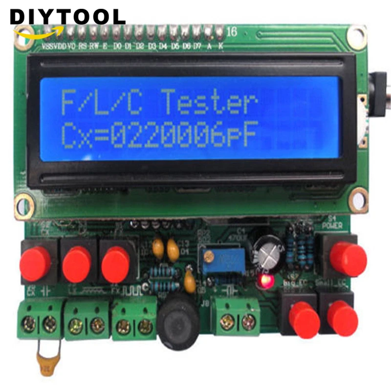 LCD Digital frequency counter Secohmmeter Capacitance Meter DIY Kit Frequency Meter cymometer Inductance Tester frequenzimetro
LCD Digital frequency counter Secohmmeter Capacitance Meter DIY Kit Frequency Meter cymometer Inductance Tester frequenzimetro