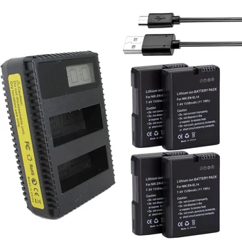 4x EN-EL14 ENEL14 EN EL14 EL14a EL14 Battery pack + USB LCD Dual Charger For Nikon D5200 D3100 For Nikon D3200 D5100 P7000 P7100
4x EN-EL14 ENEL14 EN EL14 EL14a EL14 Battery pack + USB LCD Dual Charger For Nikon D5200 D3100 For Nikon D3200 D5100 P7000 P7100