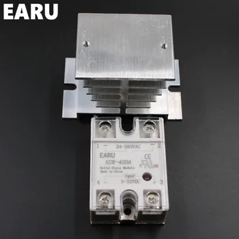 1 pc SSR-40DA Solid State Relay Moudle SSR-40 DA 40A with Plastic Cover+1 pc Aluminum Heat Sink Dissipation Radiator Combination
1 pc SSR-40DA Solid State Relay Moudle SSR-40 DA 40A with Plastic Cover+1 pc Aluminum Heat Sink Dissipation Radiator Combination