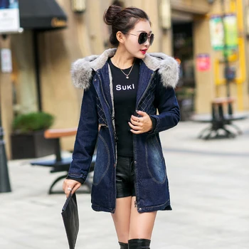Plus Size Thicken Velvet Winter Coat Women Streetwear Denim Jacket Femme Long Faux Fur Collar Patchwork Hoodies Jeans Overcoat
Plus Size Thicken Velvet Winter Coat Women Streetwear Denim Jacket Femme Long Faux Fur Collar Patchwork Hoodies Jeans Overcoat