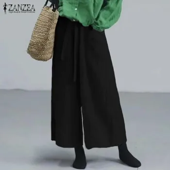 Kaftan Long Turnip Women's Wide Leg Pants 2020 ZANZEA Autumn Elastic Waist Lace Up Trouser Female Solid Casual Pantalon Palazzo
Kaftan Long Turnip Women's Wide Leg Pants 2020 ZANZEA Autumn Elastic Waist Lace Up Trouser Female Solid Casual Pantalon Palazzo