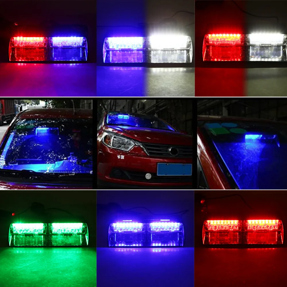 16 LEDs 16W Windshield Strobe Light Signal Emergency Police Vehicle Dashboard Car Flash Hazard Warning for Truck Ambulance SUV
16 LEDs 16W Windshield Strobe Light Signal Emergency Police Vehicle Dashboard Car Flash Hazard Warning for Truck Ambulance SUV