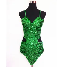 Estudio fotografía etapa sexy partida sequin mariposa bellyband halter hueco backless lace-up vestido de danza del vientre conjunto(China)