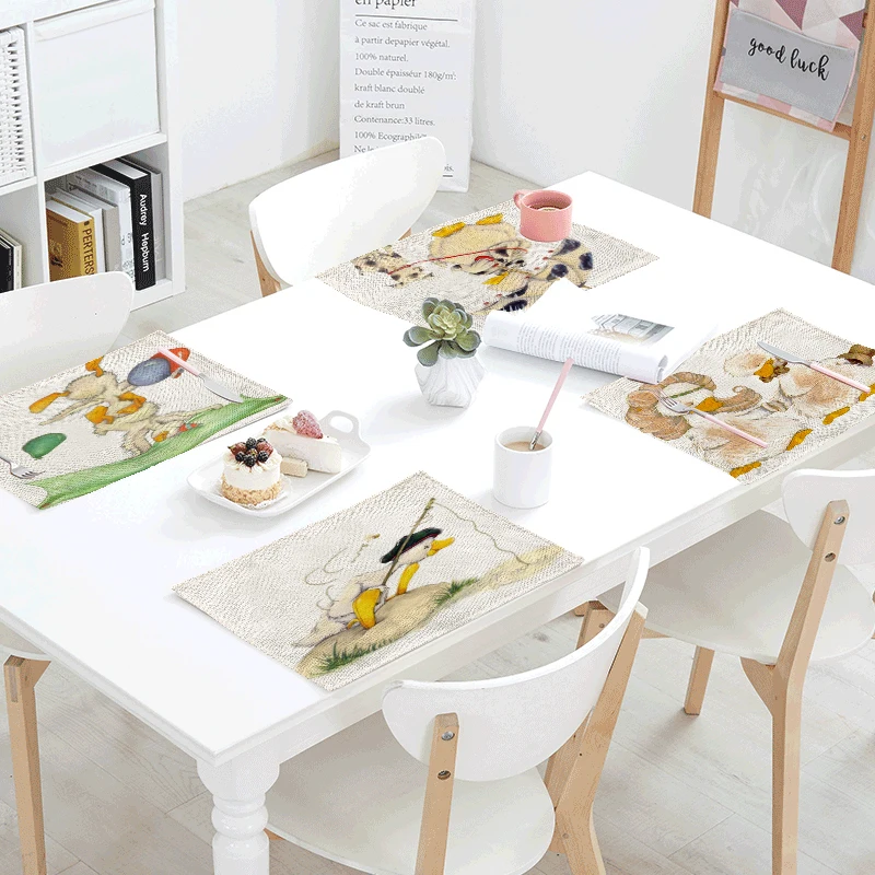 Modern Personality Duckling Table Flag 42 * 32 CM Cute Funny Comfortable Naughty Warm Simple Linen Home Tablecloth Decoration
Modern Personality Duckling Table Flag 42 * 32 CM Cute Funny Comfortable Naughty Warm Simple Linen Home Tablecloth Decoration