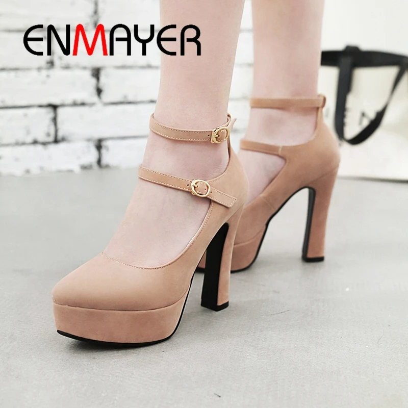 ENMAYER 2019 New Arrival PU Basic Super High Platform Heels Round Toe Party Solid 4 Colors Shoes Woman Size 34-43 LY1806 
ENMAYER 2019 New Arrival PU Basic Super High Platform Heels Round Toe Party Solid 4 Colors Shoes Woman Size 34-43 LY1806