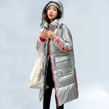Women Winter Long Jacket 2019 Metal Glossy Letter Stitching Thick Warm Coat Female Jackets Hooded Parka manteau femme hiver 467
Women Winter Long Jacket 2019 Metal Glossy Letter Stitching Thick Warm Coat Female Jackets Hooded Parka manteau femme hiver 467
