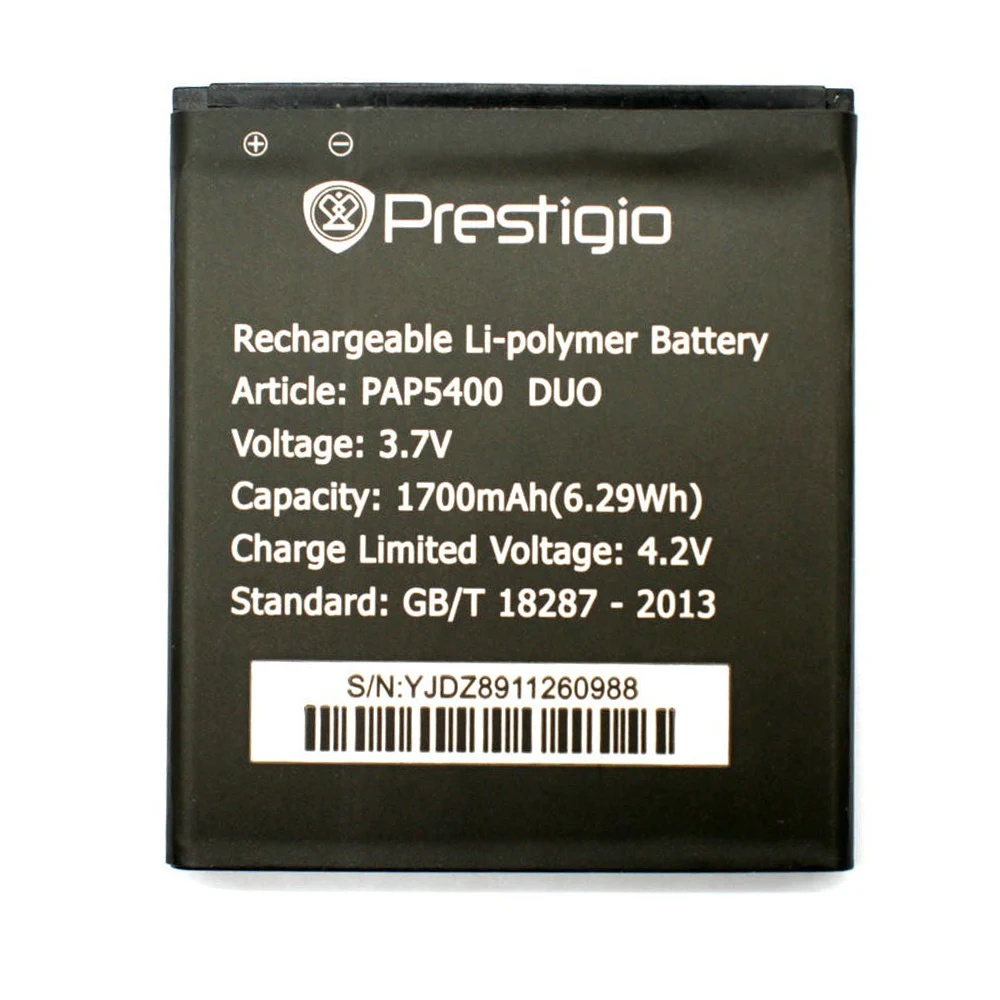 New 3.7V 1700mAh Phone Battery for Prestigio MultiPhone PAP5400 DUO PAP 5400 battery High quality Free shipping in Stock
New 3.7V 1700mAh Phone Battery for Prestigio MultiPhone PAP5400 DUO PAP 5400 battery High quality Free shipping in Stock