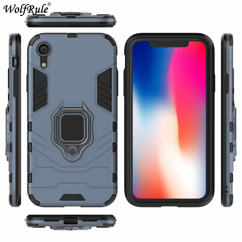 Чехол для iphone XR чехол Fundas Автомобильный держатель телефона Магнитный палец