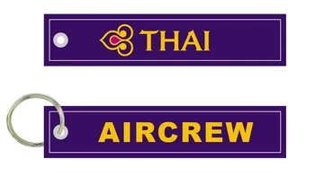 Thai Air Crew Aircrew Motorcycle Keychain With Custom Logo Embroidery Fabric Keyring
Thai Air Crew Aircrew Motorcycle Keychain With Custom Logo Embroidery Fabric Keyring