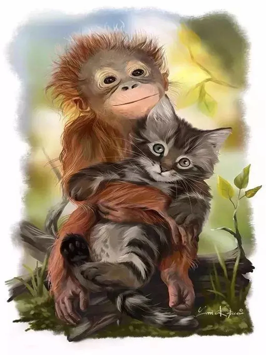5D DIY Diamond Painting Monkey Animal Full Square/ Round Diamond Embroidery Cross Stitch Diamond Crystal Wall Painting
5D DIY Diamond Painting Monkey Animal Full Square/ Round Diamond Embroidery Cross Stitch Diamond Crystal Wall Painting