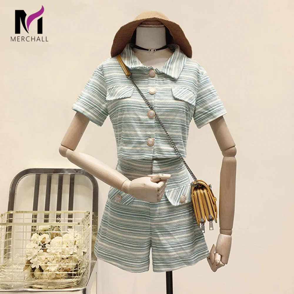 Small Fragrance Striped Two Piece Set 2019 Summer Women Short Sleeve Single-Breasted Pearls Tweed Crop Top+Pocket Trim Short Set
Small Fragrance Striped Two Piece Set 2019 Summer Women Short Sleeve Single-Breasted Pearls Tweed Crop Top+Pocket Trim Short Set