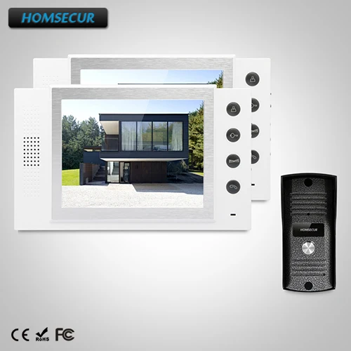 HOMSECUR 8" Wired Video&Audio Home Intercom+One Button Unlock for House/Flat TC031 + TM801-W
HOMSECUR 8" Wired Video&Audio Home Intercom+One Button Unlock for House/Flat TC031 + TM801-W