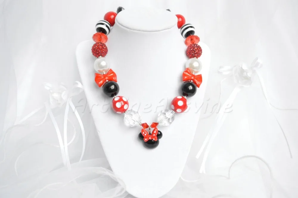 red black Minnie Mouse necklace chunky Necklace bubblegum necklace polka dot baby toddler girls women birthday T7
red black Minnie Mouse necklace chunky Necklace bubblegum necklace polka dot baby toddler girls women birthday T7