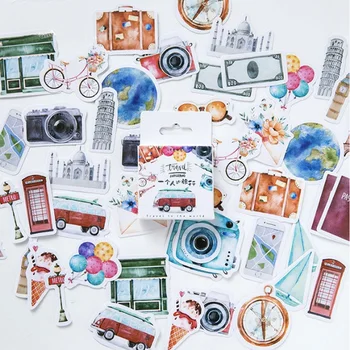 45 pcs/box A person's travel Kawaii paper stickers Diary decoration diy scrapbooking label seal Hand account sticker stationery
45 pcs/box A person's travel Kawaii paper stickers Diary decoration diy scrapbooking label seal Hand account sticker stationery