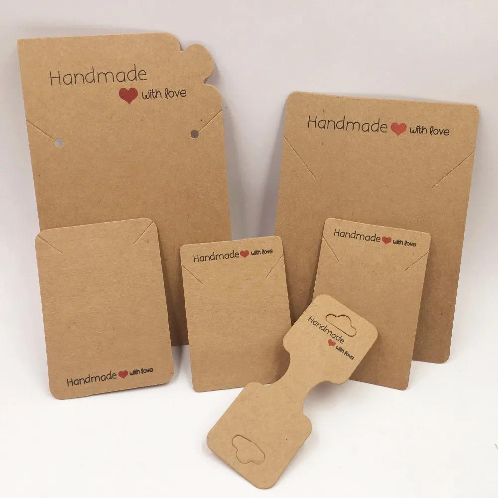 100pcs Kraft Handmade With Love Jewelry Cards,Necklace/Earring/Hairpin/Pendant /Love Jewelry Displays Cards
100pcs Kraft Handmade With Love Jewelry Cards,Necklace/Earring/Hairpin/Pendant /Love Jewelry Displays Cards