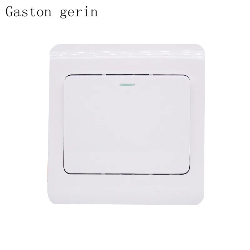 Wall Light Switch 1 Gang 1 Way Brief Panel Light Switch Push Button Wall Switch Interruptor Rocker 10A 220V With Light Indicator
Wall Light Switch 1 Gang 1 Way Brief Panel Light Switch Push Button Wall Switch Interruptor Rocker 10A 220V With Light Indicator
