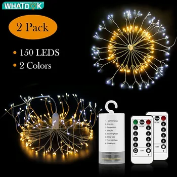 LED Copper Wire Firework String Light hanging Fairy Starburst Lighting Foldable DIY Shape Remote Control for Christmas Holiday
LED Copper Wire Firework String Light hanging Fairy Starburst Lighting Foldable DIY Shape Remote Control for Christmas Holiday