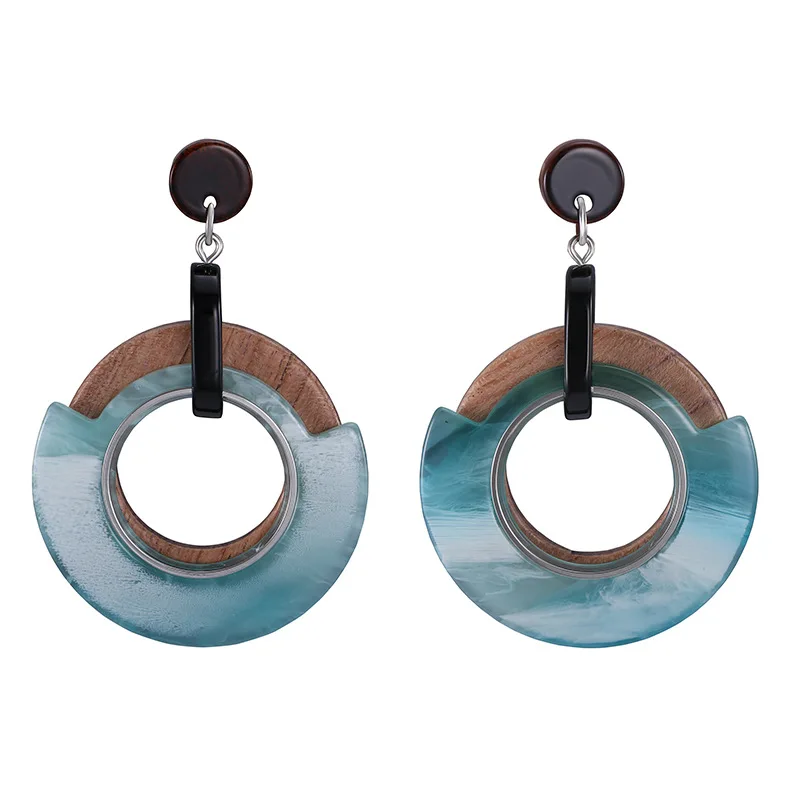 European and American Fashion Acetate Acrylic Resin Wood Earring Fashion Simply Earrings Personalized Women Earrings Jewelry
European and American Fashion Acetate Acrylic Resin Wood Earring Fashion Simply Earrings Personalized Women Earrings Jewelry