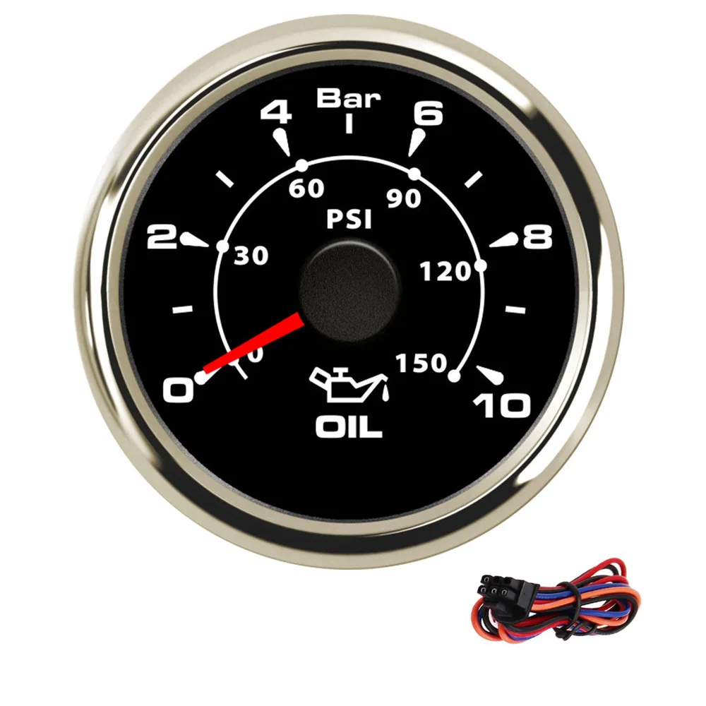 52mm Stainless Steel Oil Pressure Gauge Waterproof Boat Car Fuel Pressure Meter 5Bar/10Bar with 7 Colors Backlight
52mm Stainless Steel Oil Pressure Gauge Waterproof Boat Car Fuel Pressure Meter 5Bar/10Bar with 7 Colors Backlight