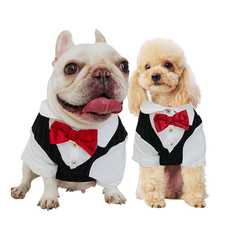 Boy Dog Clothes Male Dog Suit Tuxedo Wedding Costume Apparel Cat Poodle Bichon Schnauzer Pug French Bulldog Clothing Pet Coat
Boy Dog Clothes Male Dog Suit Tuxedo Wedding Costume Apparel Cat Poodle Bichon Schnauzer Pug French Bulldog Clothing Pet Coat
