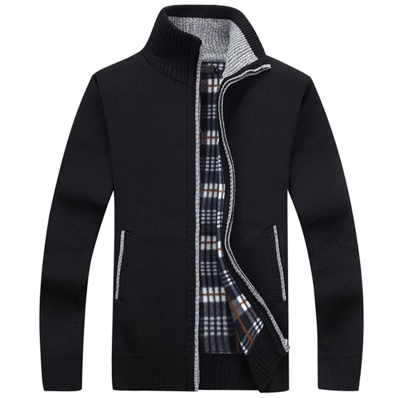 Men's Sweaters Autumn Winter Warm Cashmere Wool Zipper Pullover Sweaters Man Standing collar Casual Knitwear Plus Size M-XXXL
Men's Sweaters Autumn Winter Warm Cashmere Wool Zipper Pullover Sweaters Man Standing collar Casual Knitwear Plus Size M-XXXL