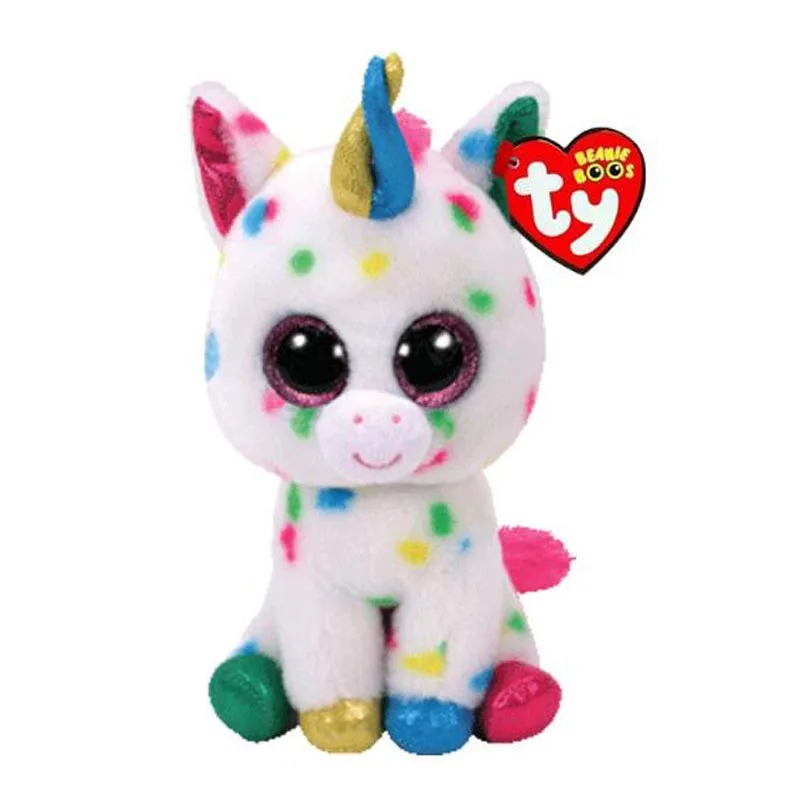 Фото Ty Stuffed & Plush Animals Color Spots Unicorn Toy Doll 15cm | Игрушки и хобби