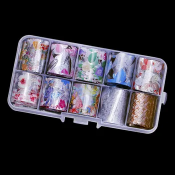 2.5*100cm Holographic Flower/Metallic Nail Foil (10 colors ) Rose Gold Silver Nail Art Decal Manicure Nail Decal Nail Sticker
2.5*100cm Holographic Flower/Metallic Nail Foil (10 colors ) Rose Gold Silver Nail Art Decal Manicure Nail Decal Nail Sticker