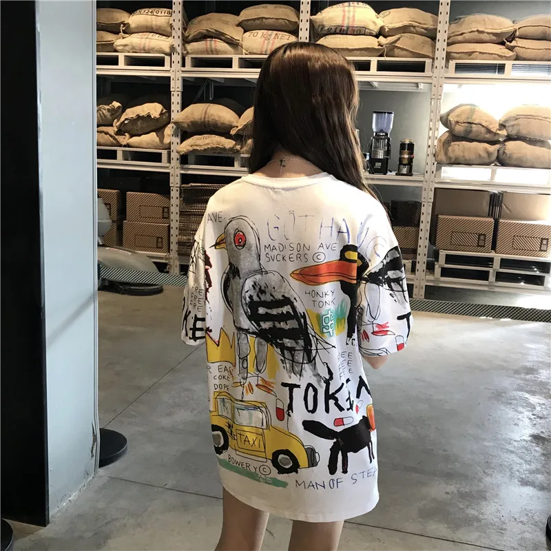 FREE SHIPPING Funny T-shirts Full Cartoon Print JKP4383 FREE SHIPPING Funny T-shirts Full Cartoon Print JKP4383