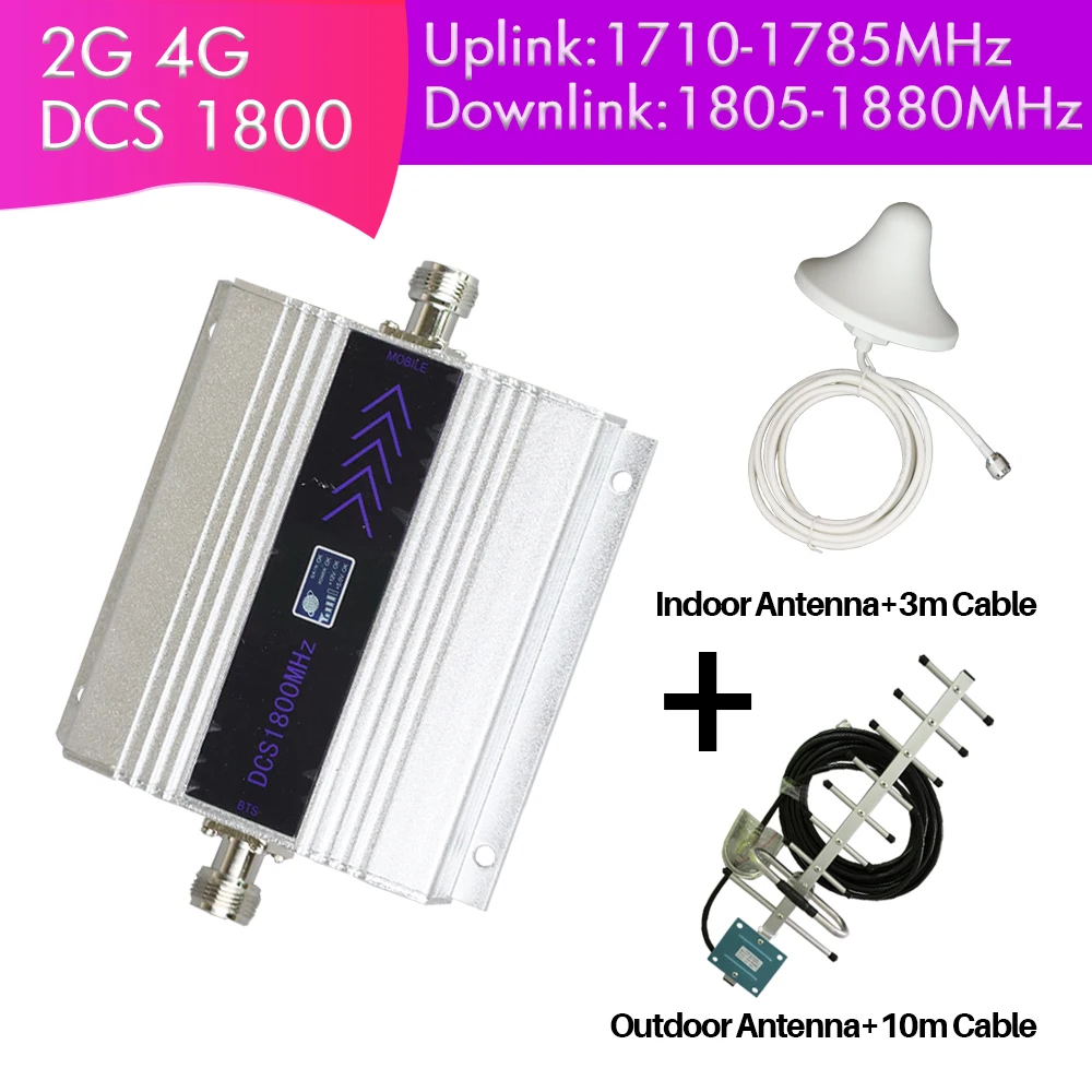 1800MHz Mobile Signal Booster DCS Internet Cell Phone LCD Display 60dB Gain Amplifier full set for home use 2g 4g repeater
1800MHz Mobile Signal Booster DCS Internet Cell Phone LCD Display 60dB Gain Amplifier full set for home use 2g 4g repeater