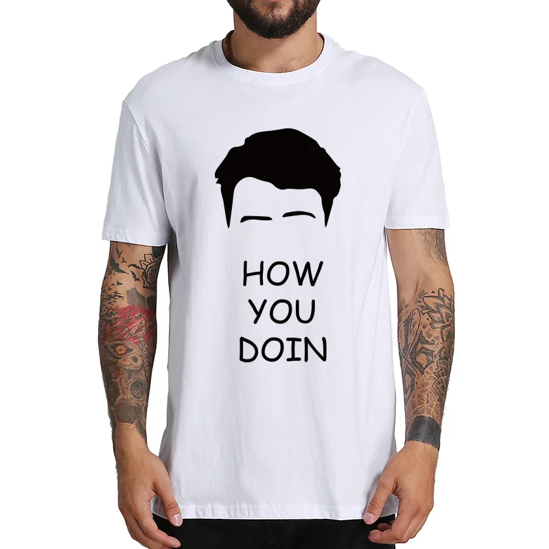 How You Doin T Shirt Men Joey Pet Phrase Design Tops 100% Cotton Casual Tee Comfortable High Quality Friends T-shirt EU Size
How You Doin T Shirt Men Joey Pet Phrase Design Tops 100% Cotton Casual Tee Comfortable High Quality Friends T-shirt EU Size