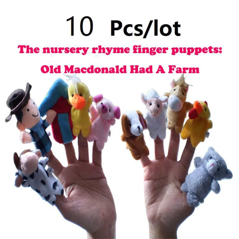The world classic songs story Old Macdonald had a farm Finger Puppets Cloth Doll Baby Educational Hand Toy Story Kid 10pcs/bag
The world classic songs story Old Macdonald had a farm Finger Puppets Cloth Doll Baby Educational Hand Toy Story Kid 10pcs/bag