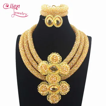Gorgeous luxury Nigeria Wedding beads Bridal African Beads Jewelry Set Statement Necklace Bracelet Earrings 15 color N0065
Gorgeous luxury Nigeria Wedding beads Bridal African Beads Jewelry Set Statement Necklace Bracelet Earrings 15 color N0065