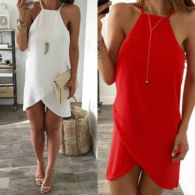 Party Evening Irregular Short Mini Dress Red White New Sexy Women Summer Casual Sleeveless Costume
Party Evening Irregular Short Mini Dress Red White New Sexy Women Summer Casual Sleeveless Costume