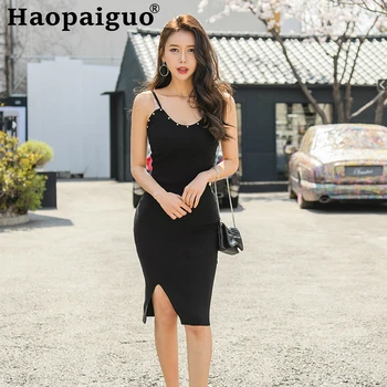 High Elastic Backless Knitted Evening Party Dress Women Split Sexy Ladies Dress Black Corset Korean Midi Dress Robe Femme Ete
High Elastic Backless Knitted Evening Party Dress Women Split Sexy Ladies Dress Black Corset Korean Midi Dress Robe Femme Ete