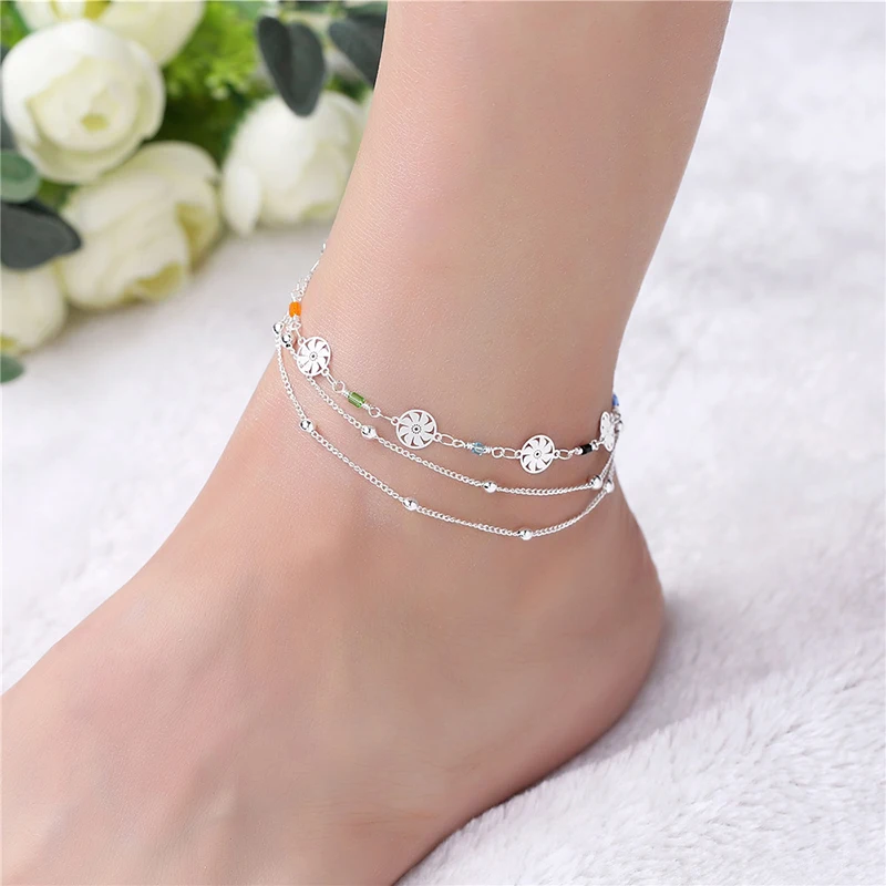 Real Pure Solid 925 Sterling Silver Anklets for Women Jewelry Crystal Female Anklet Foot Chain cheville Beach Bijoux KB091
Real Pure Solid 925 Sterling Silver Anklets for Women Jewelry Crystal Female Anklet Foot Chain cheville Beach Bijoux KB091