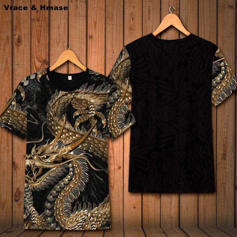 Chinese style dragon totem printing fashion casual short-sleeved t shirt Summer 2018 soft comfortable quality t shirt men M-6XL
Chinese style dragon totem printing fashion casual short-sleeved t shirt Summer 2018 soft comfortable quality t shirt men M-6XL