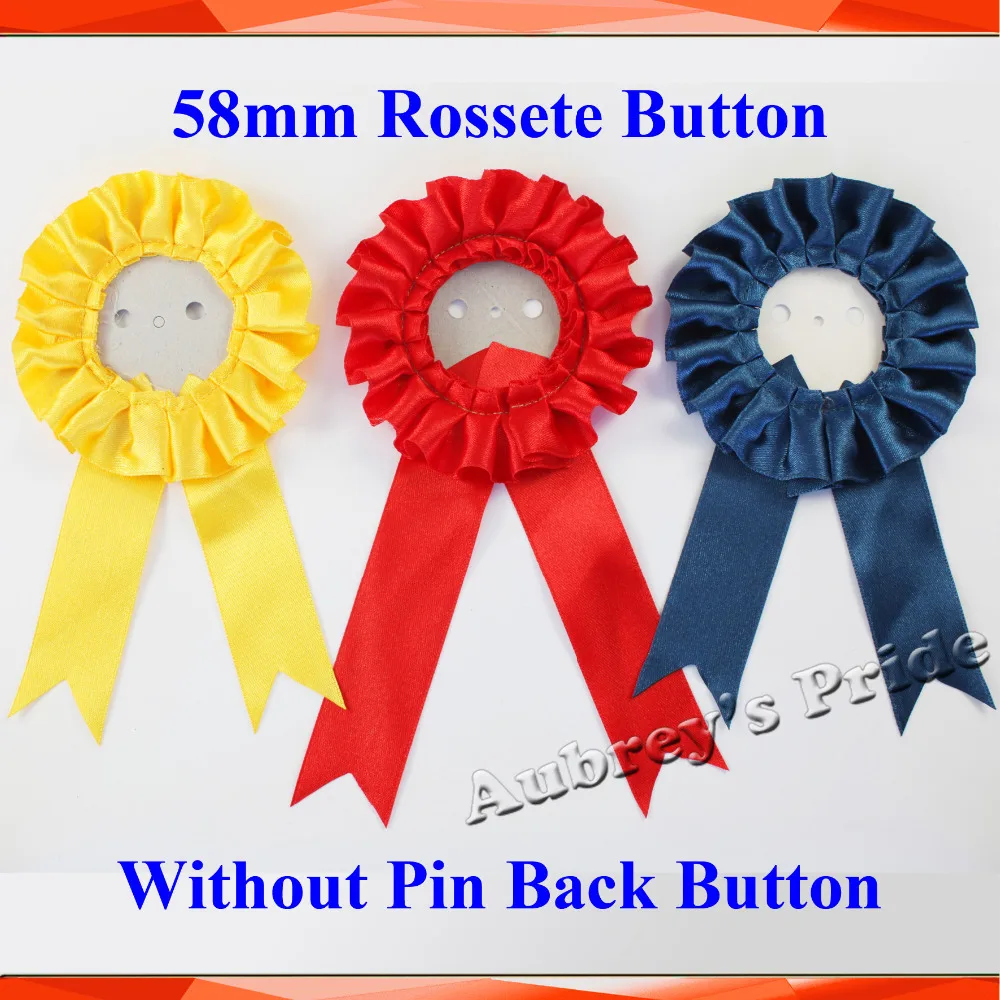 5 Sets 2-1/4" 58mm Paper back Rosette without Pin Badge Button Supply Materials for Professional Maker | Дом и сад
