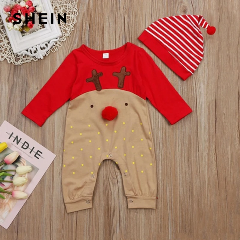 SHEIN Kiddie Toddler Boys Cartoon Print Jumpsuit With Striped Hat Children 2019 Spring Fashion Embroidery Long Casual Jumpsuits
SHEIN Kiddie Toddler Boys Cartoon Print Jumpsuit With Striped Hat Children 2019 Spring Fashion Embroidery Long Casual Jumpsuits