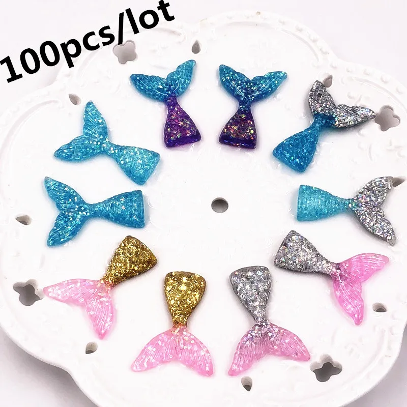 Wholesale 100Pcs Mermaid Glitte Flat back Resin DIY Hair Accessories necklace Cabochon Embellishment Charms Craft Kids Gift
Wholesale 100Pcs Mermaid Glitte Flat back Resin DIY Hair Accessories necklace Cabochon Embellishment Charms Craft Kids Gift