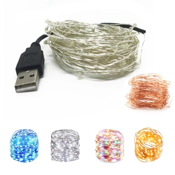 USB LED String Lights 20M 10M 5M 2M Silver/Copper Wire Waterproof Fairy Light Garland For Home Christmas Garden Party Decoration
USB LED String Lights 20M 10M 5M 2M Silver/Copper Wire Waterproof Fairy Light Garland For Home Christmas Garden Party Decoration