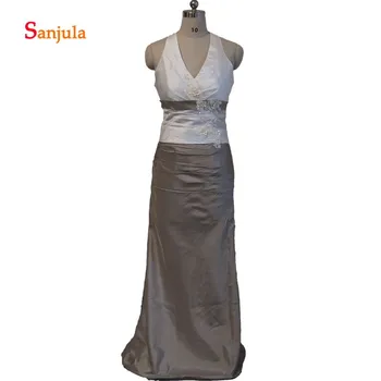 Halter Mermaid Mother of the Bride Dresses V Neck Taffeta Color Mixture Women Wedding Party Dress Flowers Beaded Backless D49
Halter Mermaid Mother of the Bride Dresses V Neck Taffeta Color Mixture Women Wedding Party Dress Flowers Beaded Backless D49