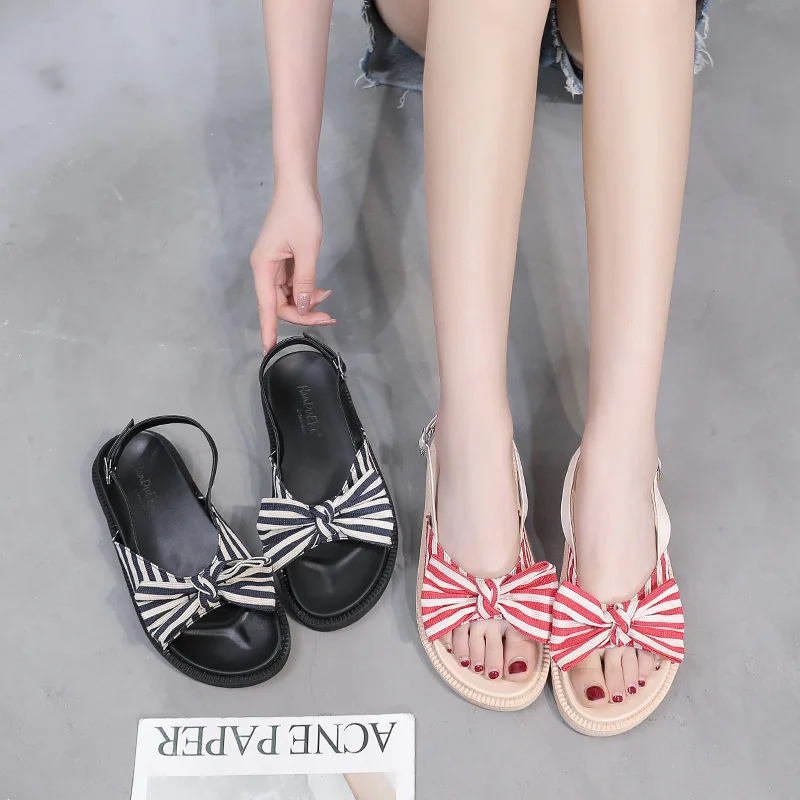 Shoes Woman Bow Knot Platform Sandals Summer Back Strap Buckle Peep Toe Slides Fashion Plus Size Flats Beach Shoes Black Red
Shoes Woman Bow Knot Platform Sandals Summer Back Strap Buckle Peep Toe Slides Fashion Plus Size Flats Beach Shoes Black Red