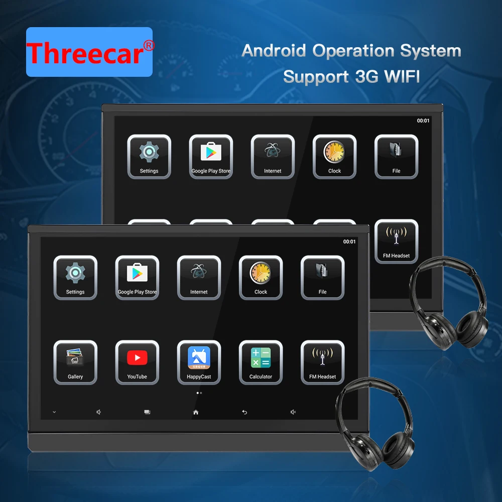 12.5 inch Android 6.0 Tablet IPS Touch Screen Car Headrest Monitor 1080P Video With WIFI/HDMI/USB/SD/Bluetooth/FM/Airplay
12.5 inch Android 6.0 Tablet IPS Touch Screen Car Headrest Monitor 1080P Video With WIFI/HDMI/USB/SD/Bluetooth/FM/Airplay
