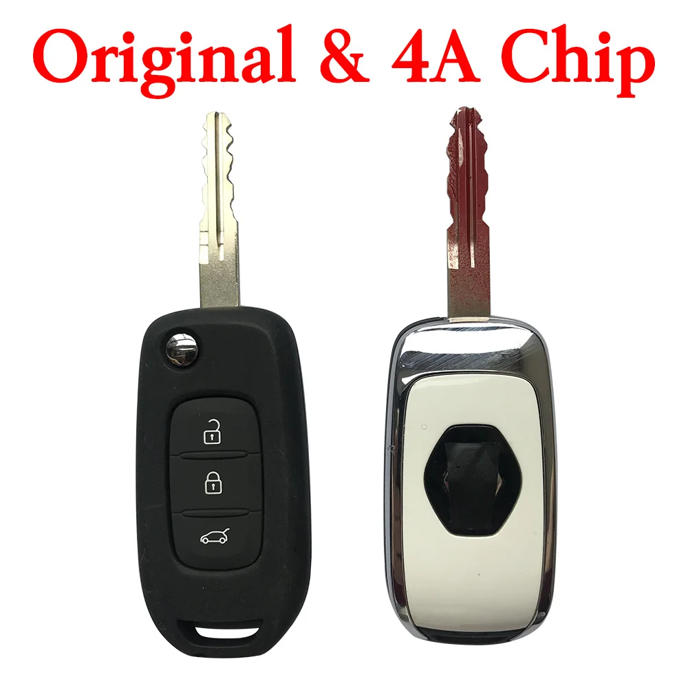 Original 3 Buttons 434 MHz Flip Remote Key for Renault Megane 4 Captur Kadjar Symbol
Original 3 Buttons 434 MHz Flip Remote Key for Renault Megane 4 Captur Kadjar Symbol