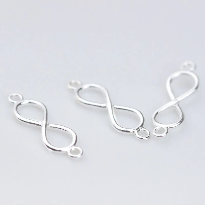 2pcs/lot 925 Sterling Silver 8 Shape Charm Connectors 20x6mm Ornament Pendant Accessories Fit Women Bracelets DIY Jewelry Making
2pcs/lot 925 Sterling Silver 8 Shape Charm Connectors 20x6mm Ornament Pendant Accessories Fit Women Bracelets DIY Jewelry Making