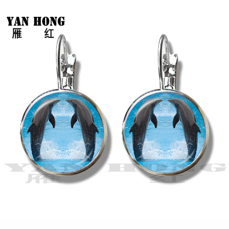 Beautiful Dolphin Pattern Earrings Trendy Round Glass Mermaid 16mm Glass Dome Silver Plated Beautiful Stud Ear For Girls
Beautiful Dolphin Pattern Earrings Trendy Round Glass Mermaid 16mm Glass Dome Silver Plated Beautiful Stud Ear For Girls