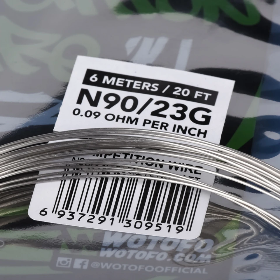 Original Wotofo Ni90 Ni80 Competition Wire 23G 24G 26G heating wire for atomizer mesh coil tank electronic cigarette accessory (2)