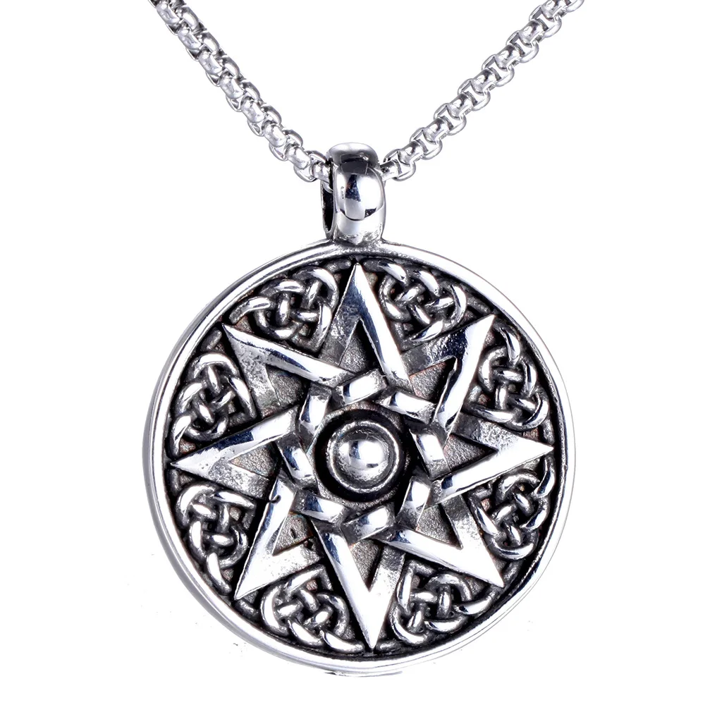 Stainless Steel Octagon Star Talisman Good Lucky Man Men Necklaces Chain Pendants Punk Rock for Male Boy Fashion Jewelry Gift
Stainless Steel Octagon Star Talisman Good Lucky Man Men Necklaces Chain Pendants Punk Rock for Male Boy Fashion Jewelry Gift