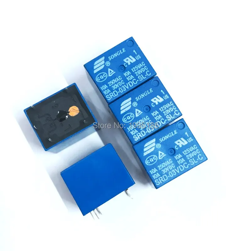 5PCS Relays SRD-03VDC-SL-C Rele 3V 10A 250VAC 10A 30VDC Power Time Relay 5PIN Relay 03V Original High Quality
5PCS Relays SRD-03VDC-SL-C Rele 3V 10A 250VAC 10A 30VDC Power Time Relay 5PIN Relay 03V Original High Quality